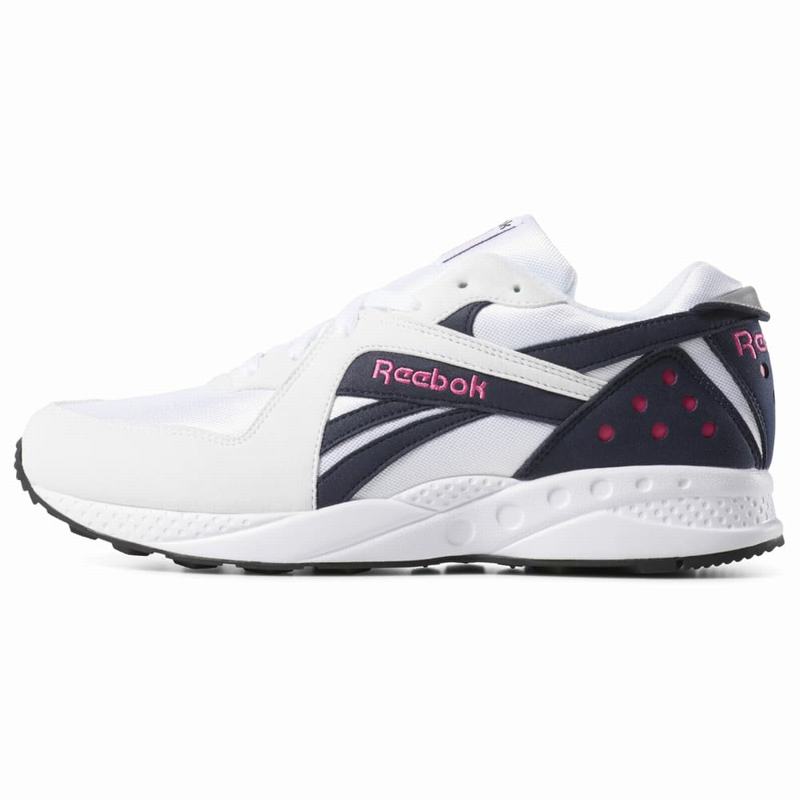 Reebok Pyro Tenisky Damske - Biele/Námornícka Modrá/Ruzove/Čierne RP9789TW